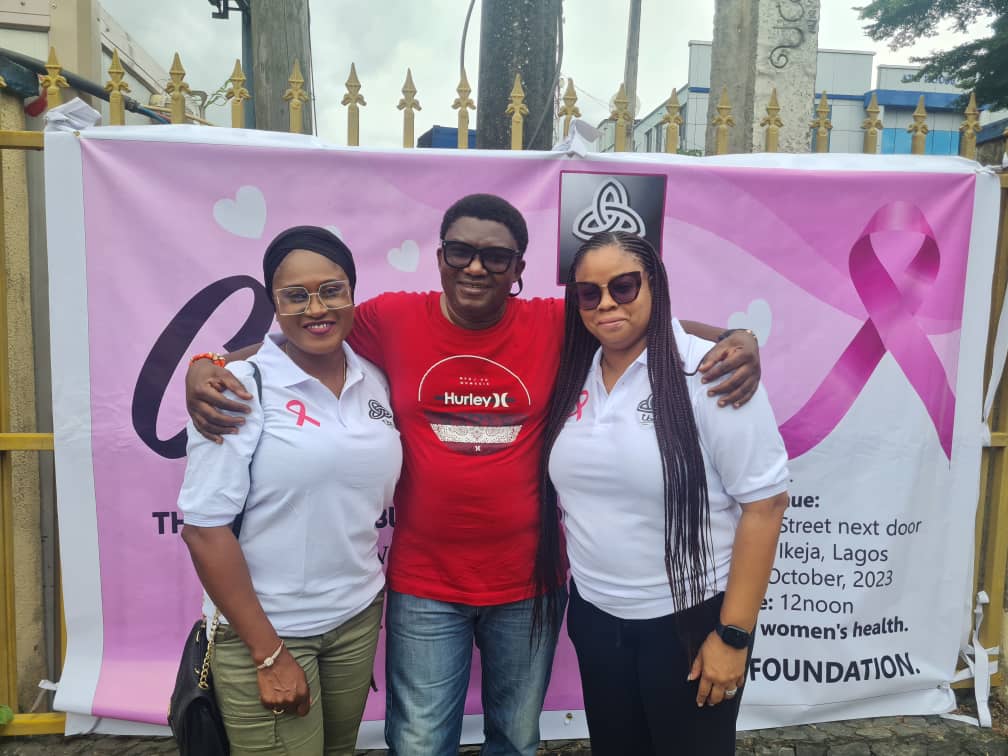 Kajola Foundation volunteers at the cervical cancer screening outreach for women